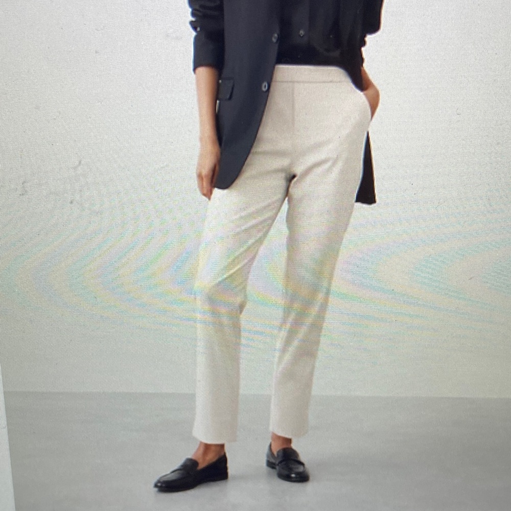 Banana Republic Factory Cream Ankle Pants